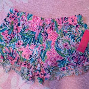 🌸 NWT Lilly Pulitzer Ruffle PJ Knit Short | Size L